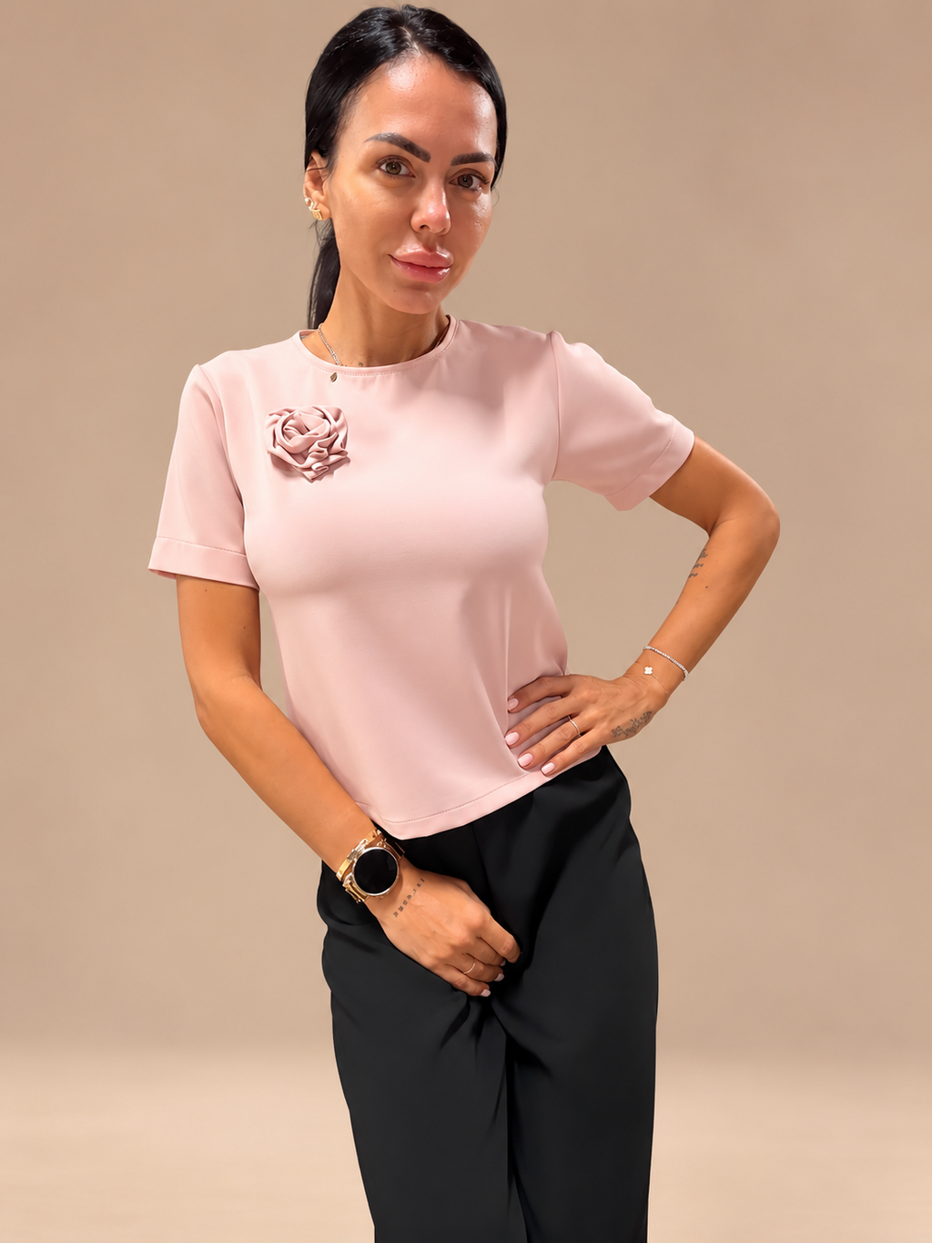 ROSE ÉLÉGANCE Top