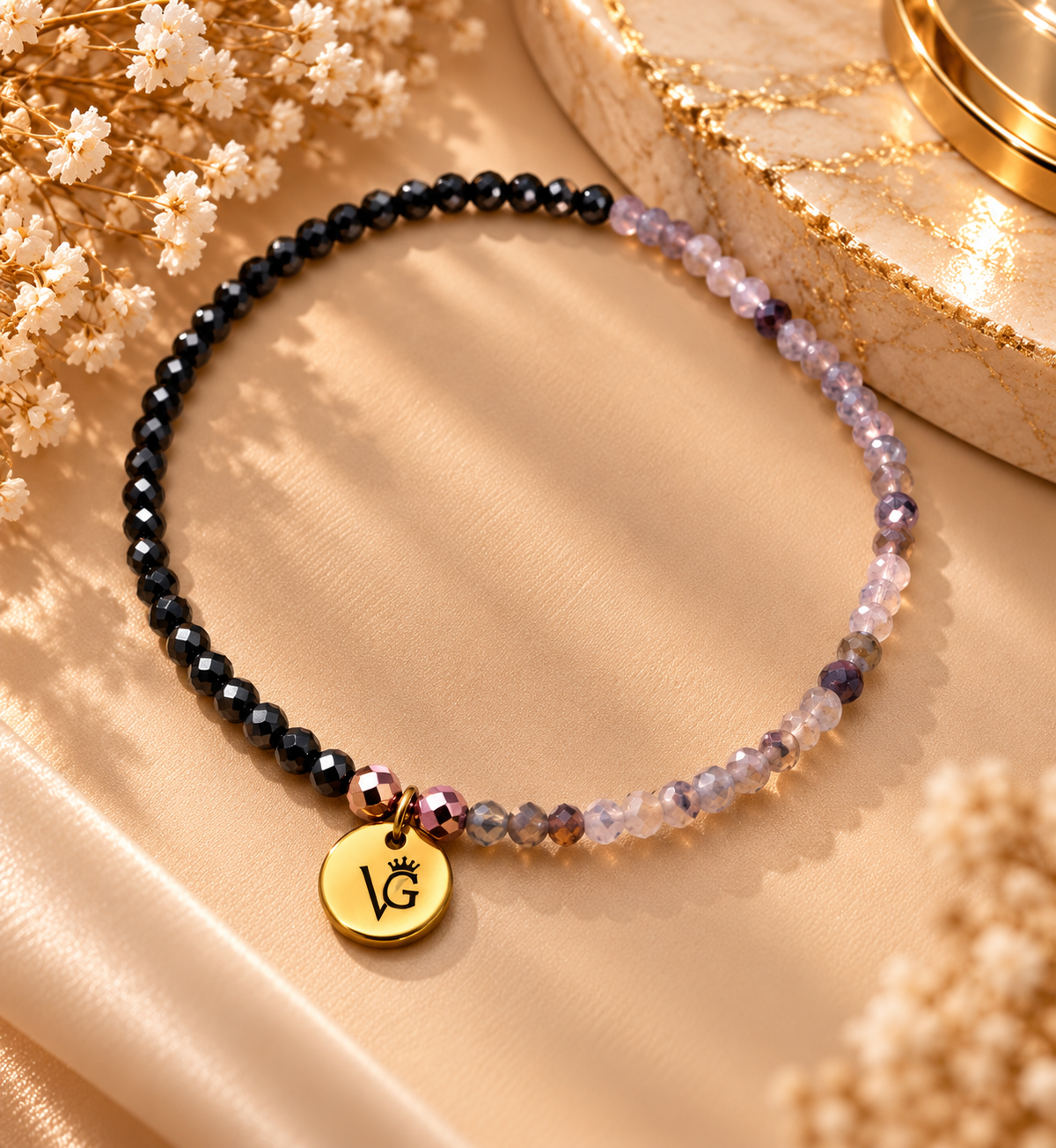 Midnight Crystal Anklet