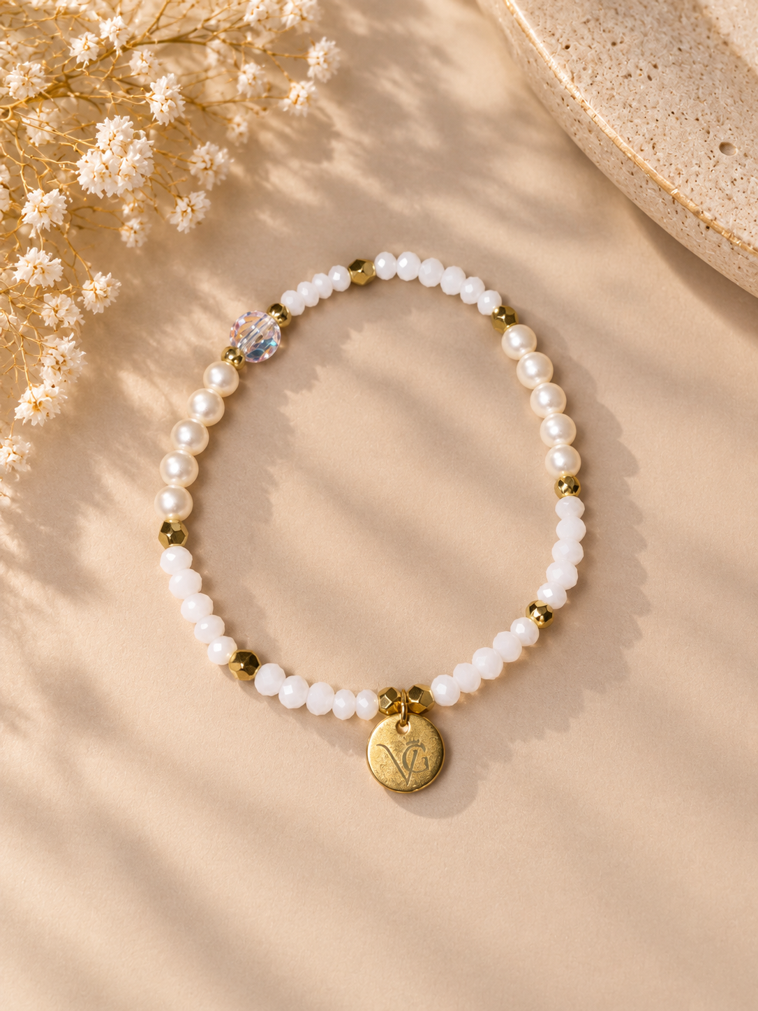 Гривна VG „Crystal Pearl Elegance“